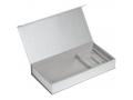 Коробка Planning с ложементом под набор с планингом, ежедневником, ручкой и аккумулятором, серебристая