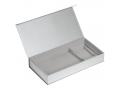 Коробка Planning с ложементом под набор с планингом, ежедневником, ручкой и визитницей, серебристая