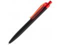Ручка шариковая Prodir QS01 PRT-P Soft Touch, черная с красным