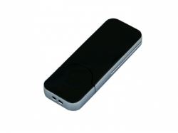 USB-флешка на 128 Гб в стиле I-phone, прямоугольнй формы, черный