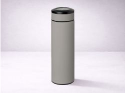 Вакуумный термос "Vacuum Flask C1", soft touch, 420мл, серый