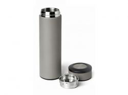 Вакуумный термос "Vacuum Flask C1", soft touch, 420мл, серый