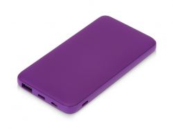 Подарочный набор с бутылкой для воды и повербанком С2, 10000 mAh, фиолетовый