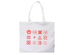 Сумка-оверсайз «Rejenny» из переработанного хлопка 320 г/м2 с термотрансфером