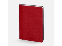 Ежедневник Nebraska Flex, недатированный, красный с серебристым