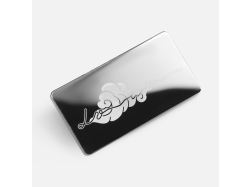 Значок Magnet Matto, серебристый глянцевый