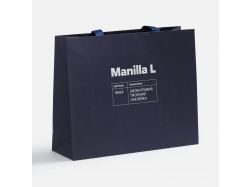 Пакет бумажный Manilla S, синий