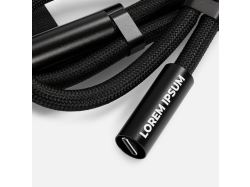 Кабель-ланьярд energyFlex Power Delivery 60 Вт, черный