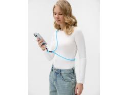 Кабель-ланьярд energyFlex Power Delivery 60 Вт, голубой