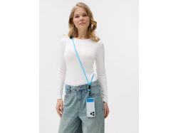 Кабель-ланьярд energyFlex Power Delivery 60 Вт, голубой