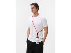 Кабель-ланьярд energyFlex Power Delivery 60 Вт, красный