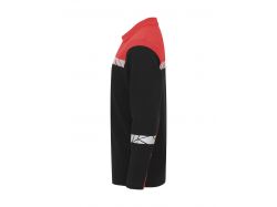 7004 Pique Long Sleeve (black/red)