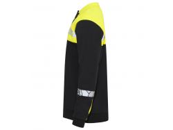 7100 Polo Sweatshirt (black/yellow)