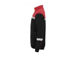 7103 Full Zip Sweatshirt (black/red)