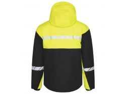 7413 Softshell Jkt Padded Pgl (black/yellow)