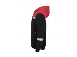 7104 1/2 Zip Hoodie (black/red)