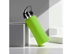 Подарочный набор с бутылкой для воды и повербанком С1, 5000 mAh, зеленое яблоко