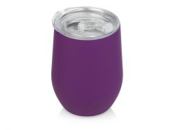 Подарочный набор с термокружкой и повербанком С2, 10000 mAh, фиолетовый