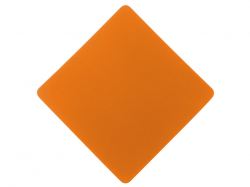 ПАТЧ РОМБ soft-touch (оранжевый) 7,6 х 7,6 см