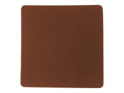 ПАТЧ КВАДРАТ soft-touch (коричневый ) 5,5 х 5,5 см