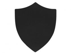 ПАТЧ ЩИТ soft-touch (чёрный) 6,6 х 5,5 см