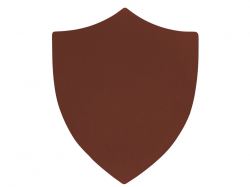 ПАТЧ ЩИТ soft-touch (коричневый ) 6,6 х 5,5 см