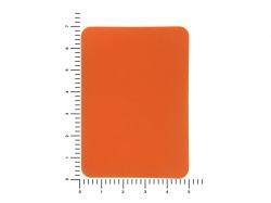 ПАТЧ ПРЯМОУГОЛНЫЙ soft-touch (оранжевый ) 5,0 х 7,0 см