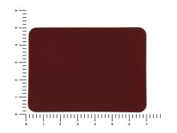ПАТЧ ПРЯМОУГОЛНЫЙ soft-touch (коричневый ) 5,0 х 7,0 см