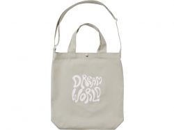 Сумка Helfer из хлопка на кнопке с регулирующейся лямкой, оливковый (3D термотрансфер)