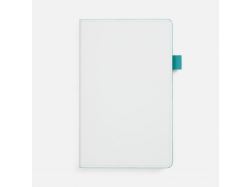 Ежедневник White Shall, недатированный, бело-бирюзовый