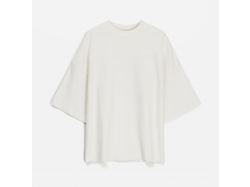 Футболка оверсайз унисекс T9, молочно-белая