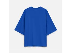 Футболка оверсайз унисекс T9, синяя