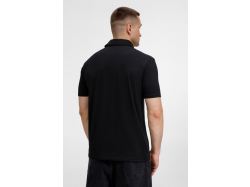 Рубашка поло унисекс Senti, черная