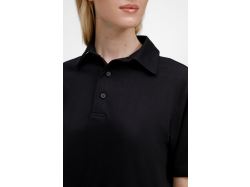Рубашка поло унисекс Senti, черная