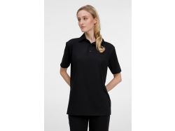 Рубашка поло унисекс Senti, черная
