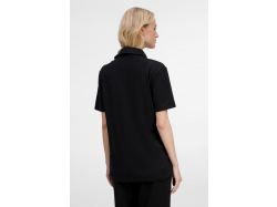 Рубашка поло унисекс Senti, черная