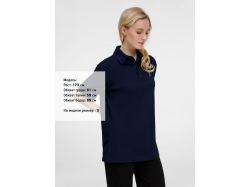 Рубашка поло унисекс Senti, темно-синяя