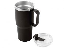 Термокружка KENCHER с двойными стенками из нержавеющей стали 304 и полипропилена, черный