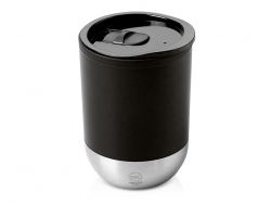 Термокружка LINDE с двойными стенками из переработанного полипропилена, черный