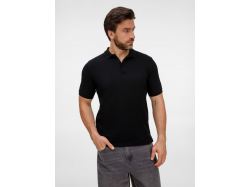 Рубашка поло унисекс Upswing, черная