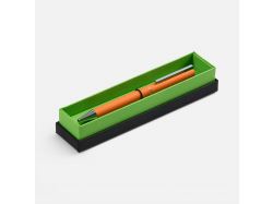 Ручка шариковая Blade Soft Touch в футляре, оранжевая
