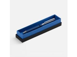 Ручка шариковая Eyeshot Soft Touch в футляре, темно-синяя