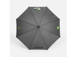 Зонт-трость Simple Golf, серый