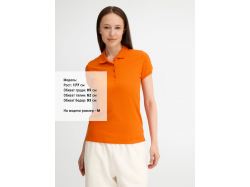 Рубашка поло женская People 210, оранжевая