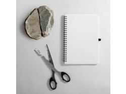 Блокнот на пружине Stone Line, белый