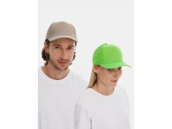 Бейсболка Long Beach, бежевая