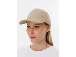 Бейсболка Long Beach, бежевая