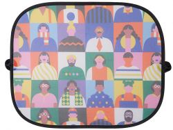 Комплект из 2-х автомобильных солнцезащитных экранов с возможностью полноцветной печати