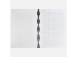 Ежедневник Notera Maxi, недатированный, красный