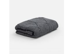 Плед Curve Verve, серый меланж (маренго)